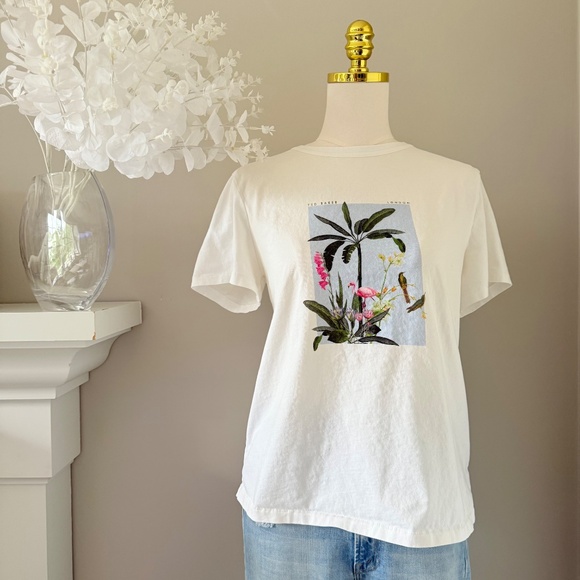 Ted Baker Tropical Print Tee, Sz 4 (Large) - Picture 3 of 7